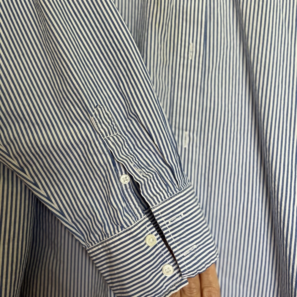H&M Stripped Button Down Shirt EUC - Picture 8 of 10
